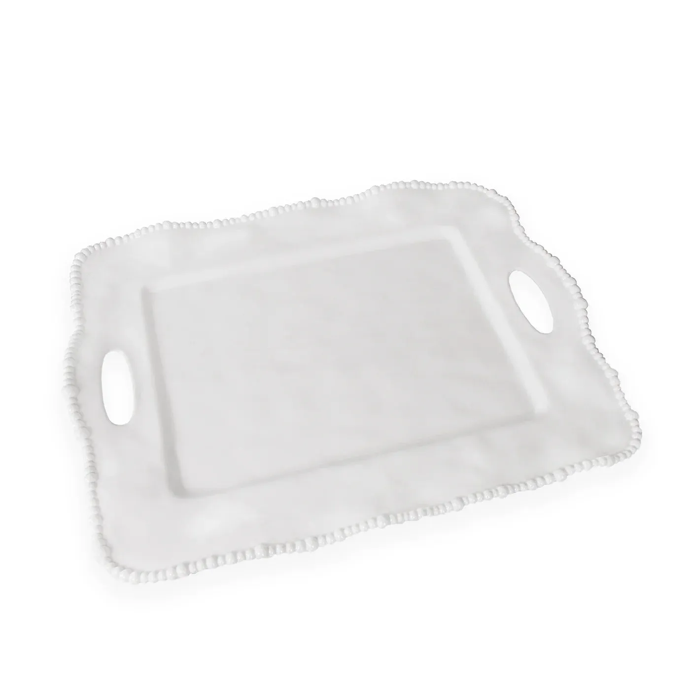 Rectangular Tray with  Handles (White) VIDA Alegria