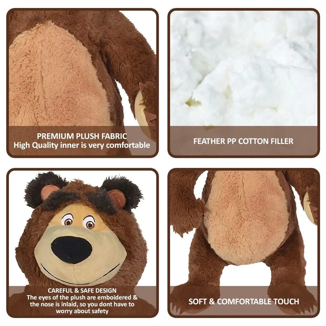 Simba Masha and The Bear 40cm Plush Soft Teddy Bear for Kids