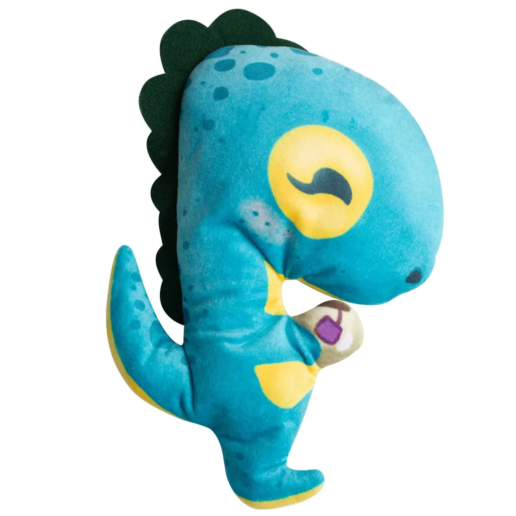 Snugarooz Tea-Rex Crinkle & Squeak Plush Dog Toy