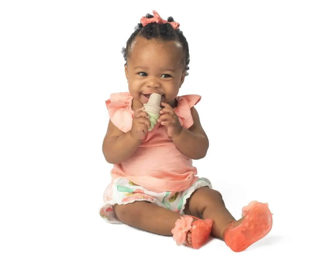 SweeTooth Ice Cream Teether :: Adorable Orange