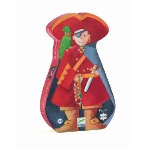 The Pirate and His Treasure Silhouette Jigsaw Puzzle