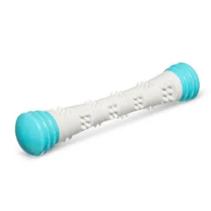 Totally Pooched Chew N Squeak Rubber Stick Teal