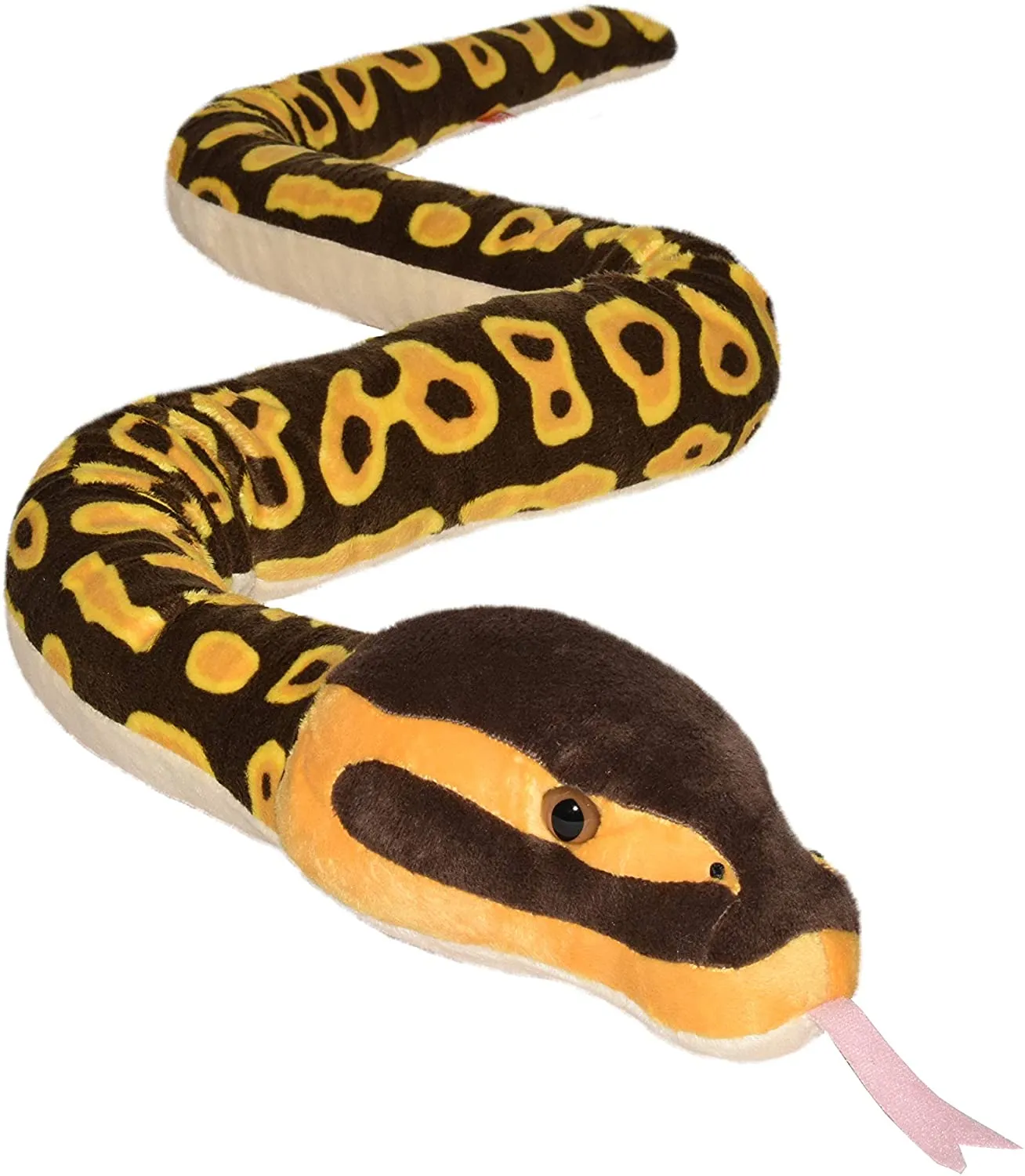 Wild Republic Snakes, Snake Plush, Stuffed Animal, Plush Toy, Gifts for Kids, Ball Python, 54"