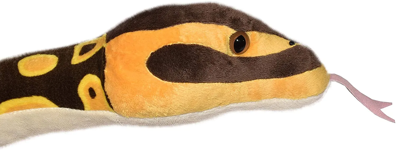 Wild Republic Snakes, Snake Plush, Stuffed Animal, Plush Toy, Gifts for Kids, Ball Python, 54"