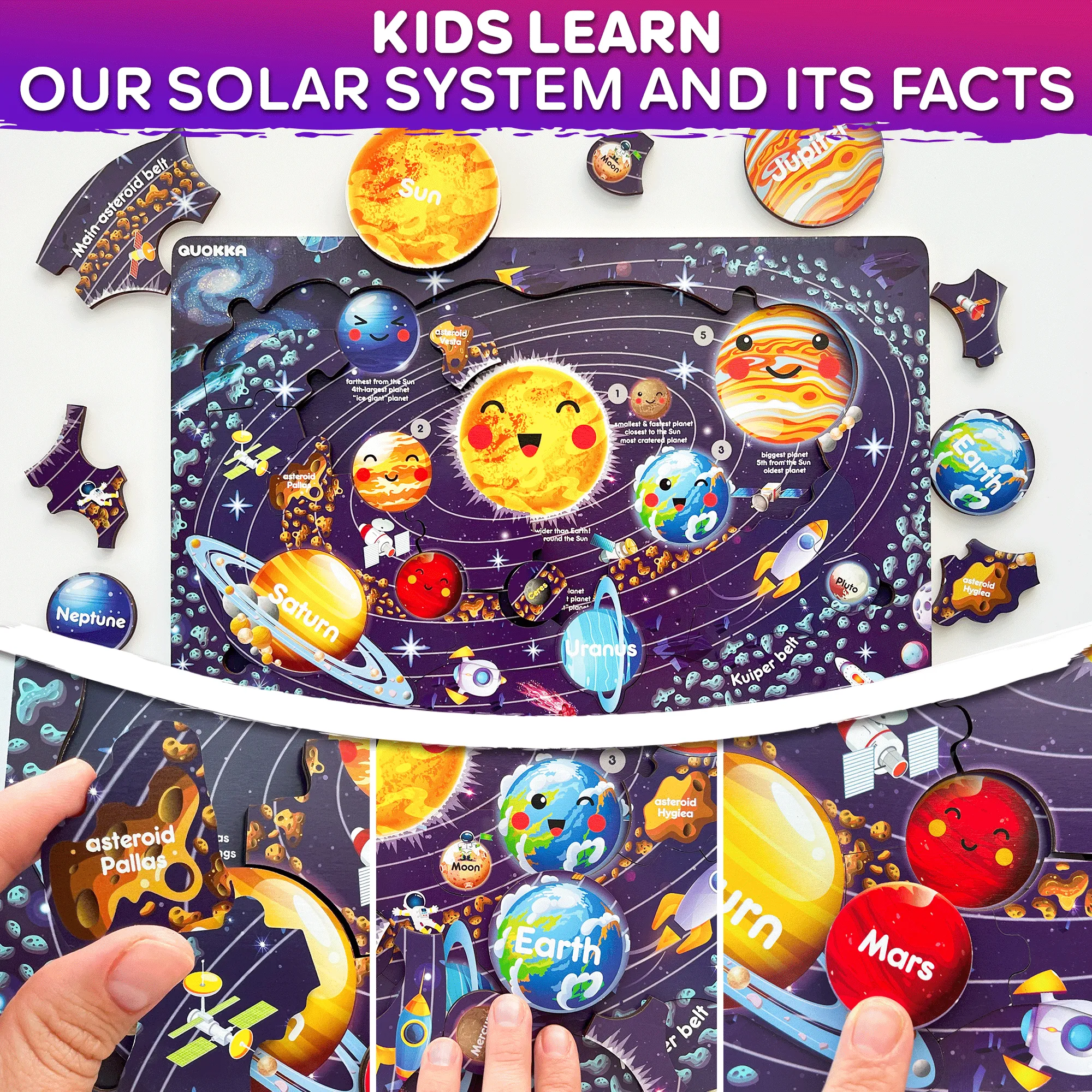 Wooden Puzzles for Kids  Maps, Space | Learning Toys