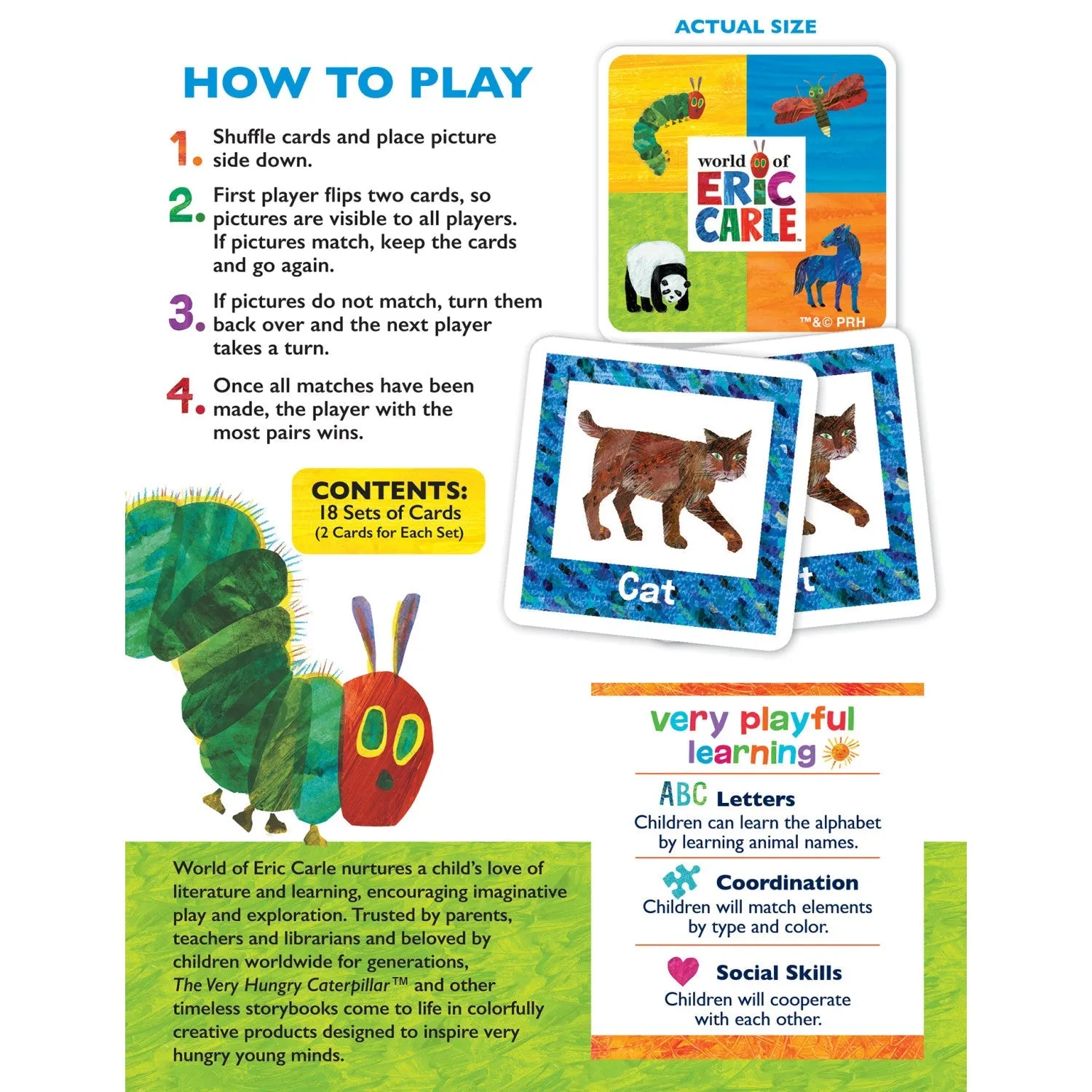 World of Eric Carle Matching Travel Game